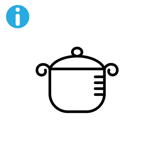 Icône de casserole — Image vectorielle