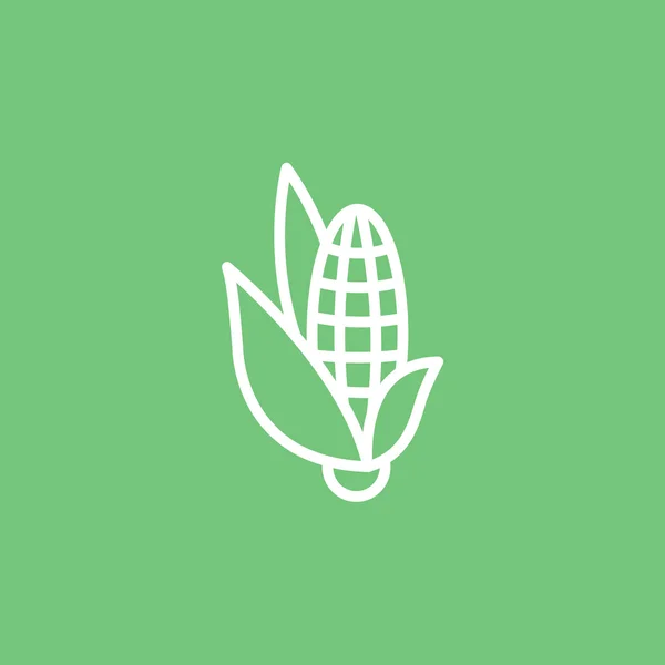扁平的玉米图标 — 图库矢量图片