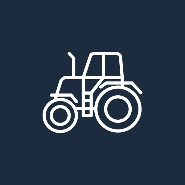 Icona del trattore contorno — Vettoriale Stock