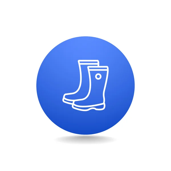 Guma boty ikona — Stockový vektor