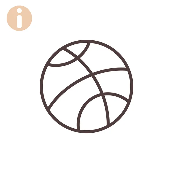 Basketbal sport pictogram — Stockvector