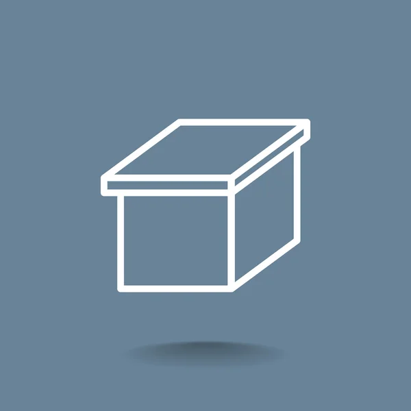 Картонна коробка значок — стоковий вектор