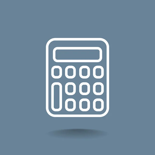 Elektronische rekenmachine pictogram — Stockvector