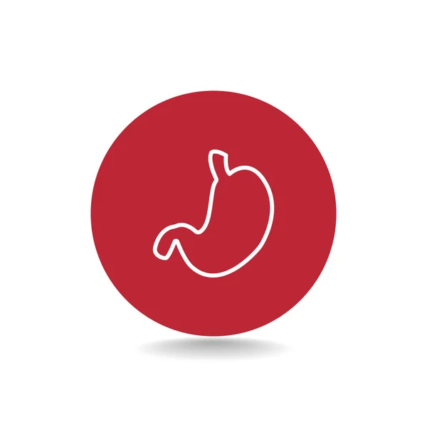 Ikona lidských žaludečních orgánů — Stockový vektor