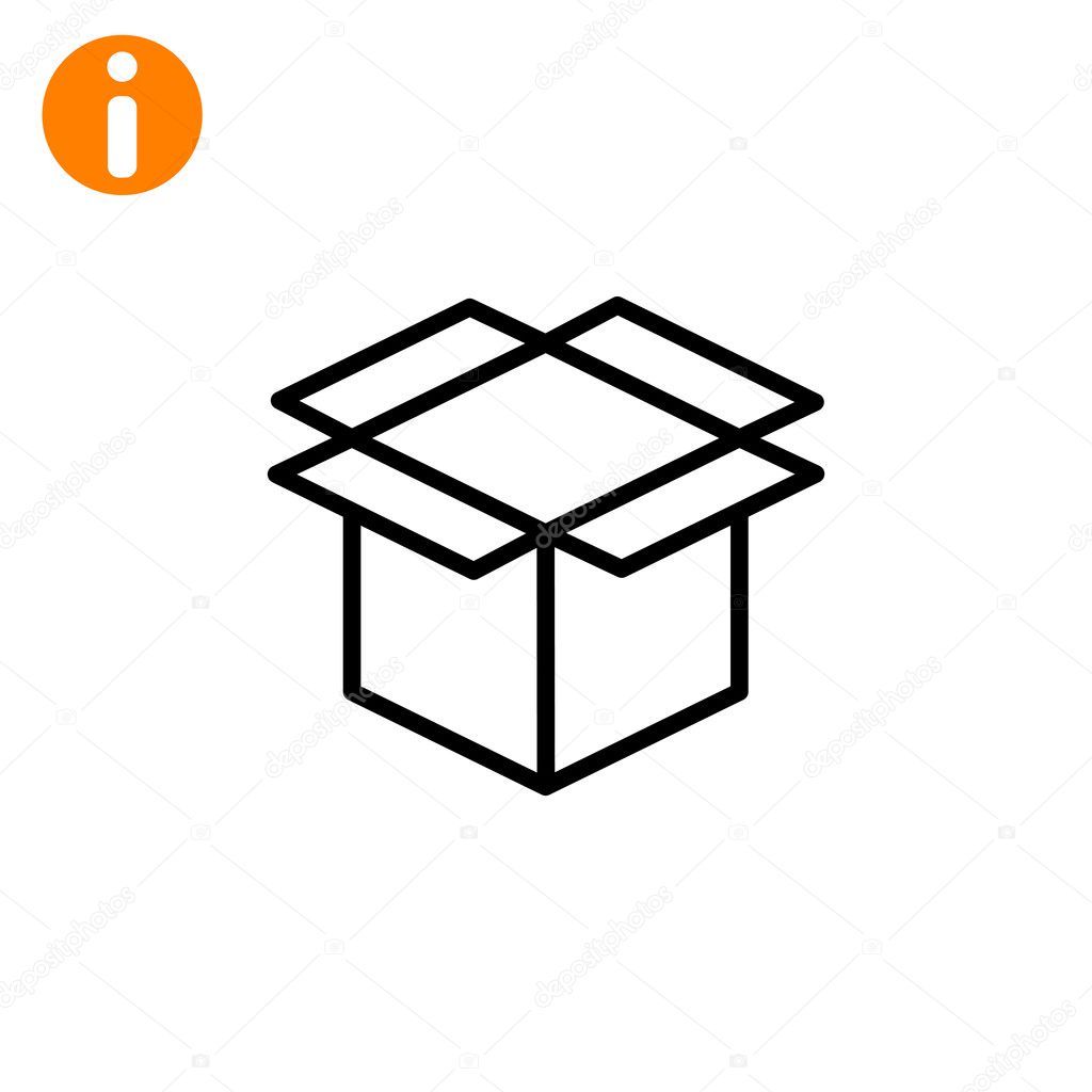 cardboard box icon
