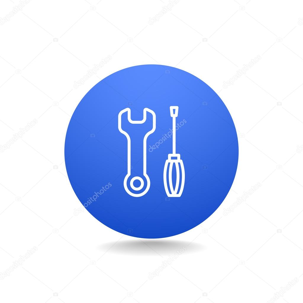 Key and screwdriver icons