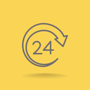 24 saat simgesi