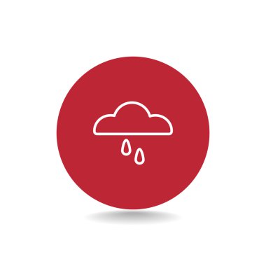 bulut ve yağmur simgesi