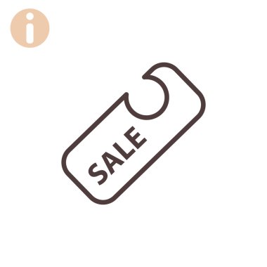 Satılık etiketi simgesi