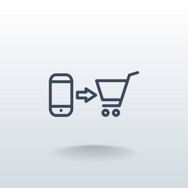 bir cep telefonu satın alma simgesi