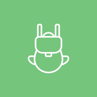 turist sırt çantası simgesini