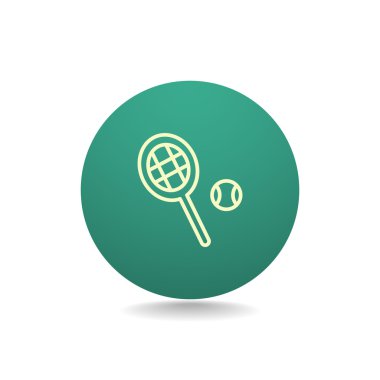 Tenis raketi topu simgesiyle