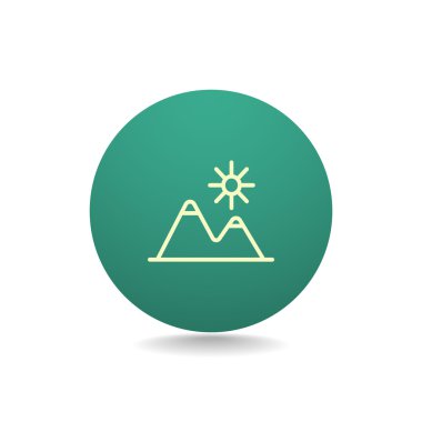 dağlar seyahat simgesi