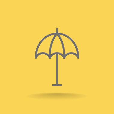 Plaj Şemsiyesi Simgesi