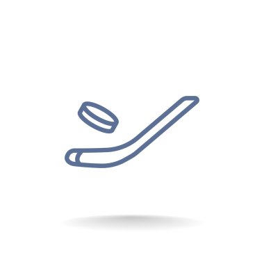buz hokeyi simgesi için sopa