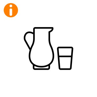 Süt simgesi sürahi