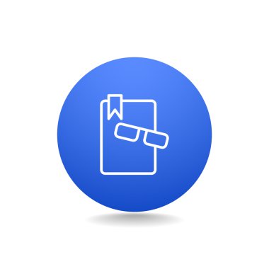 kitap ve gözlük simgesi