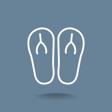 plaj terlikleri simgesi 