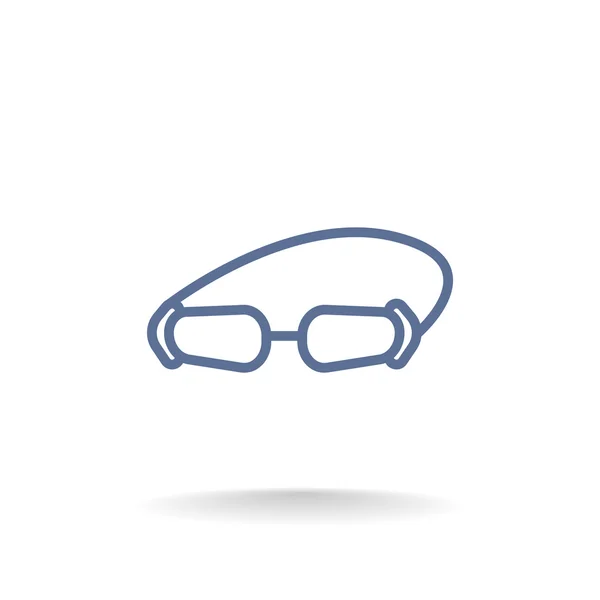 Tillbehör glasögon ikonen — Stock vektor