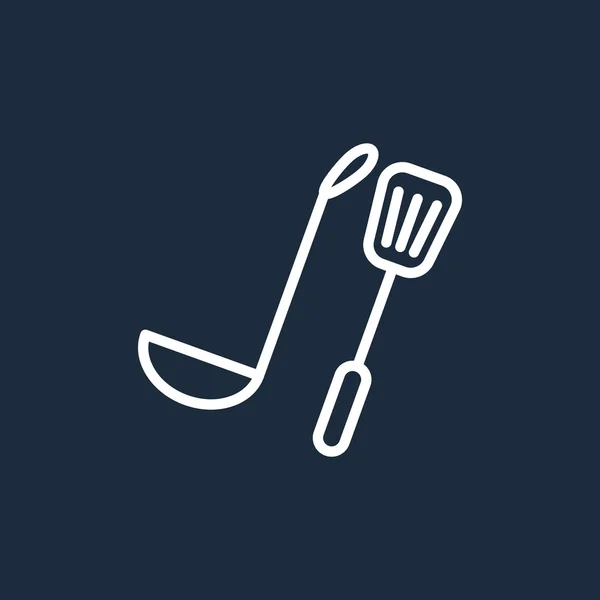 Ladle and spatula icon — Stock Vector