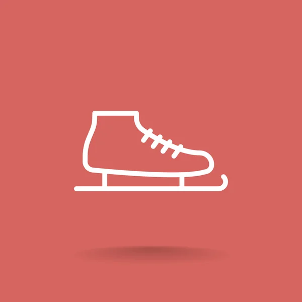 Figure skate symbol. — Stock Vector