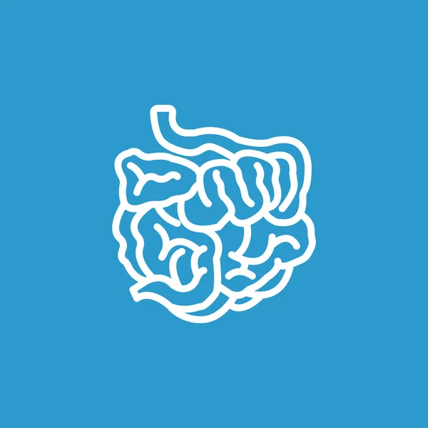 Icona dell'intestino tenue umano — Vettoriale Stock