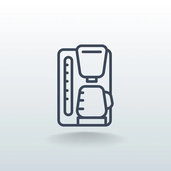 Kaffeemaschinen-Ikone — Stockvektor