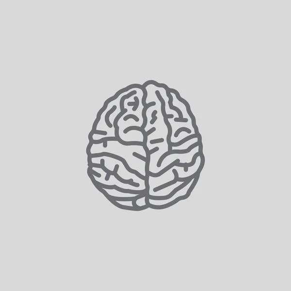 Icono del cerebro humano — Vector de stock