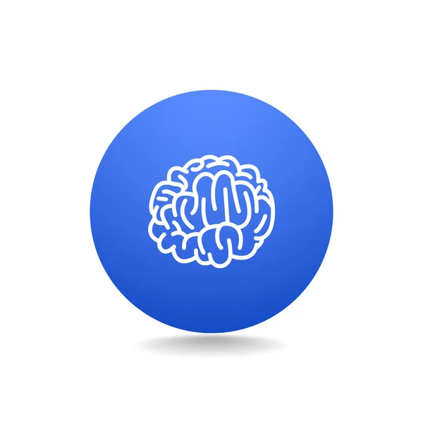 Icoana creierului uman — Vector de stoc