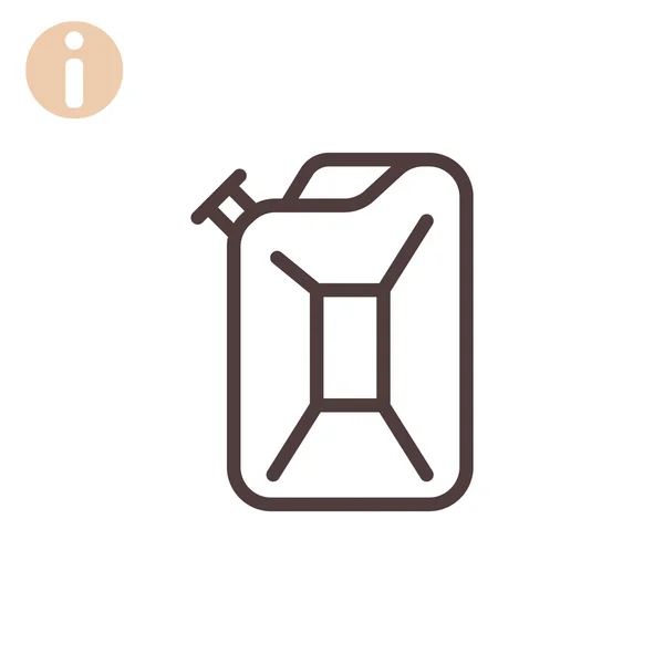 Pictogram van de Jerrycan benzine — Stockvector