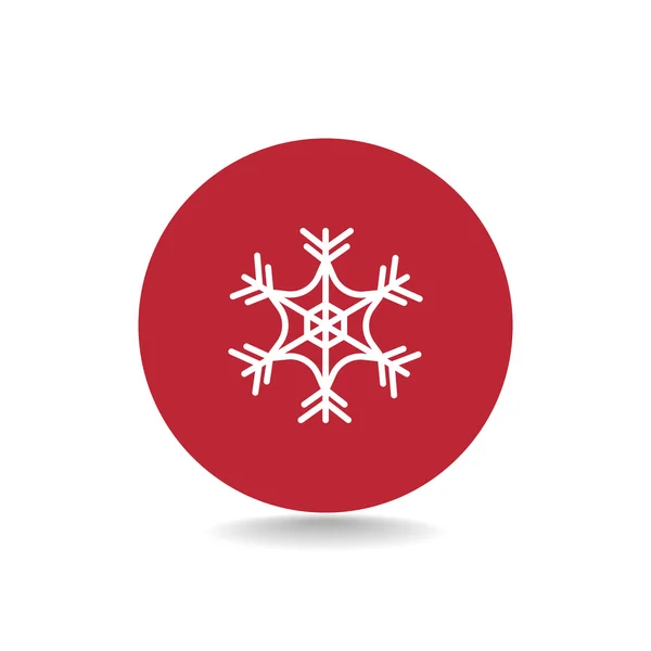 Christmas snowflake icon — Stock Vector