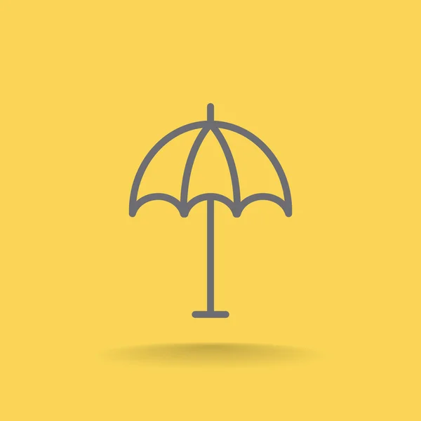 Beach umbrella icon — Stock Vector