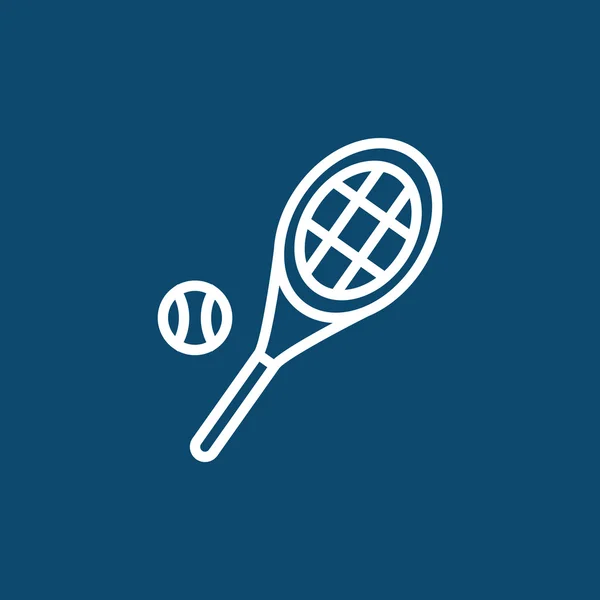 Теннисная ракетка с иконой — стоковый вектор