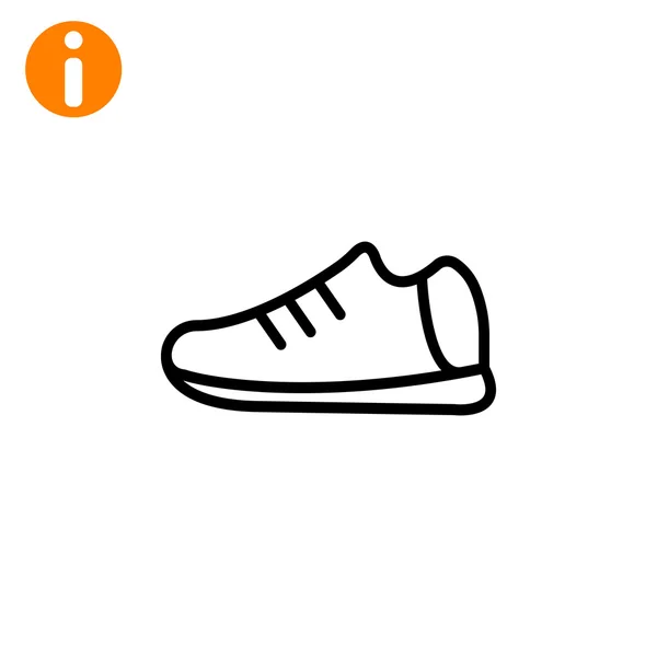 Icono de zapato deportivo — Vector de stock