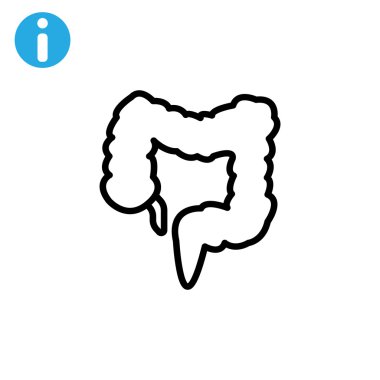 insan kalın bağırsak simgesi