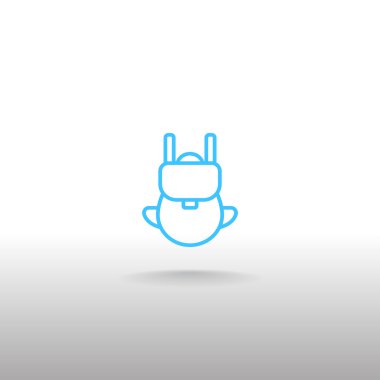 turist sırt çantası simgesini