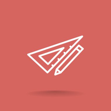 Cetvel simgesi olan kalem