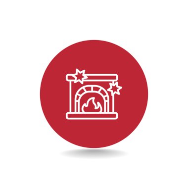 Noel şömine simgesi