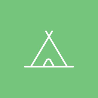 Turist çadır simgesi