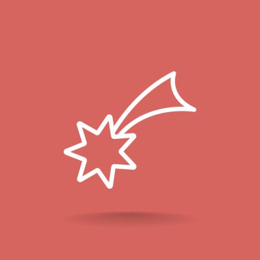 Noel yıldızı simge. 