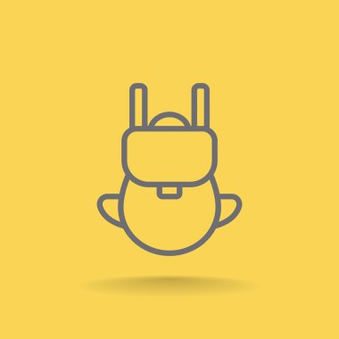 turist sırt çantası simgesini