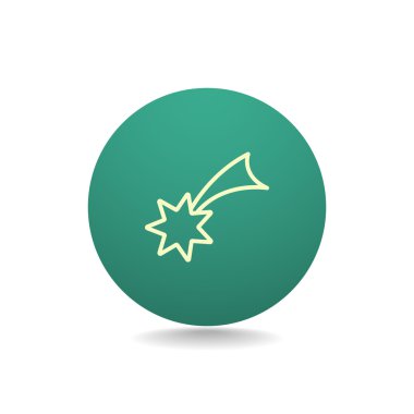 Noel yıldızı simge. 