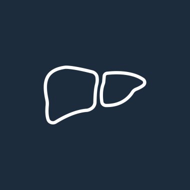 İnsan karaciğer organ simgesi