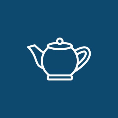 çaydanlık anahat simgesini