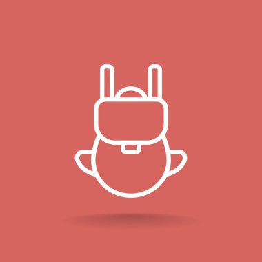 turist sırt çantası simgesini