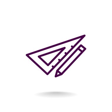 Cetvel simgesi olan kalem