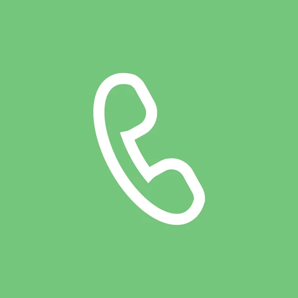 Platte handset pictogram — Stockvector