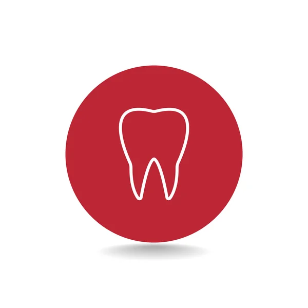 Human tooth Icon — Stock Vector