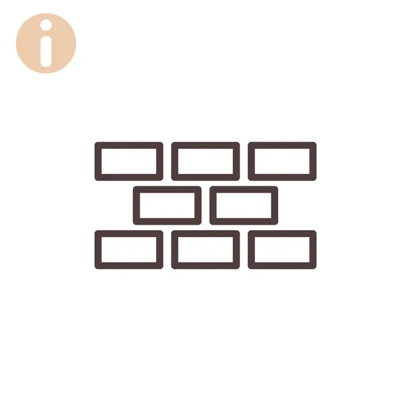Briques icône matérielle — Image vectorielle