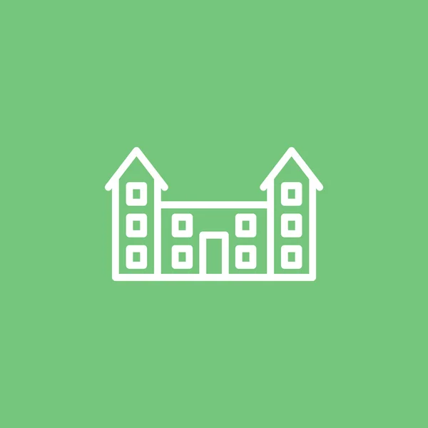School gebouw pictogram — Stockvector